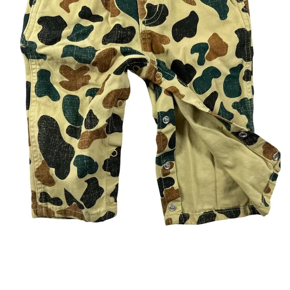 Carhartt Toddler Camouflage Overalls 18 Months Cotton Mossy Oak Bib Dungaree